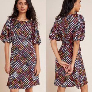 ANTHROPOLOGIE Maeve Melody Pullover Mini Dress 10